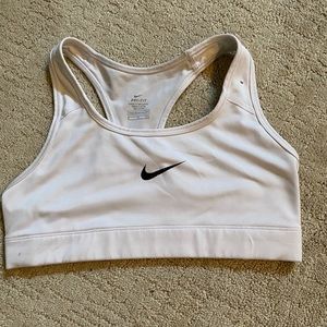NIKE white sports bra